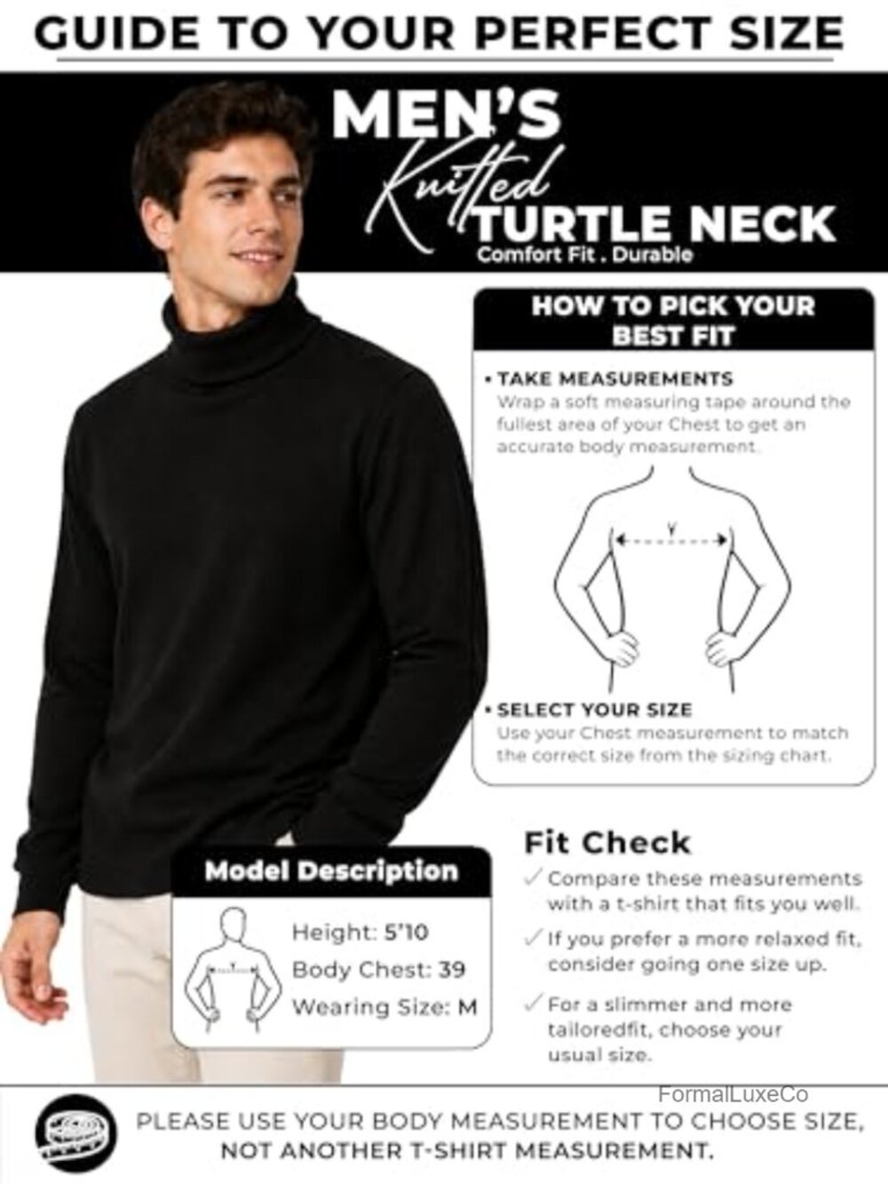 Men's Slim Fit Cotton Blend Mock Neck Pullover Winter Shirt - Picture 5 of 5